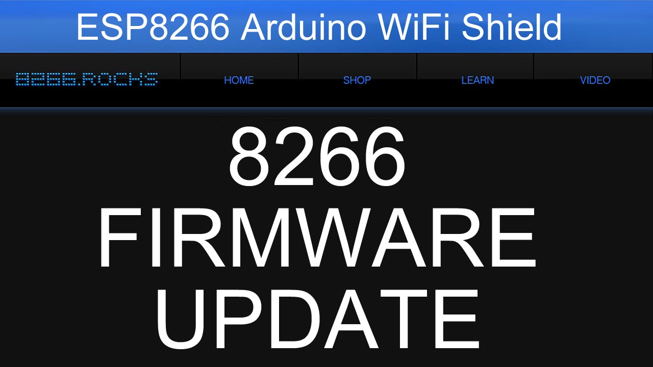 esp8266 firmware for arduino