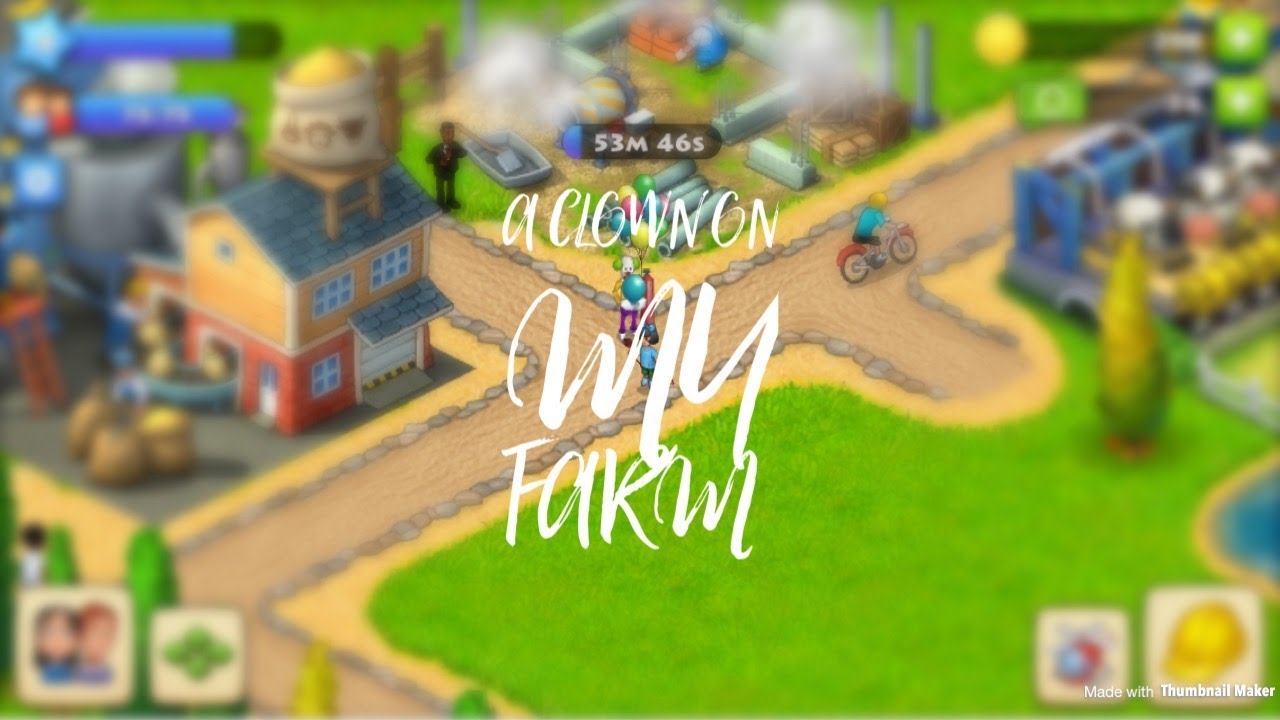 There is a clown on my farm!!!!!  Township Ep1