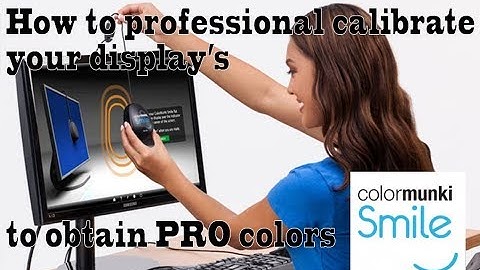 How to professional color calibrate your display. monitor; obtain accurate colors: Colormunki Smyle