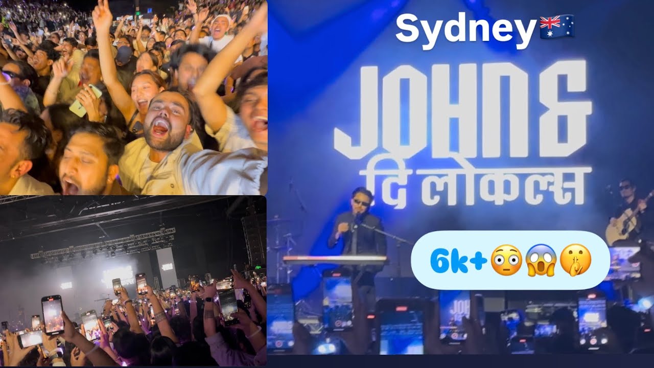 Sydney🇦🇺John Rai wild entry after 7minutes in Concert🤫Full raw vlog# ...