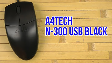 Распаковка A4Tech N-300 USB Black