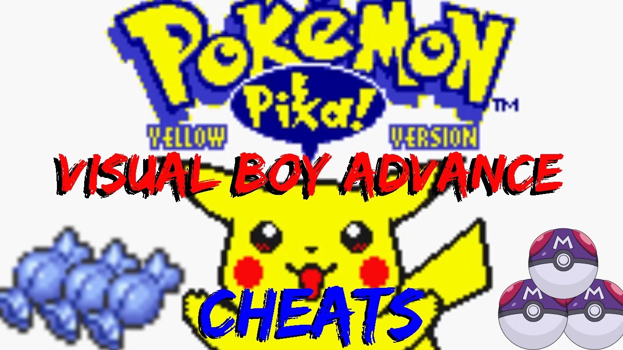 Pokemon Yellow Cheats - Visual Boy Advance - Action Replay *2021* 