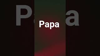 I love you papa#JRT hard word