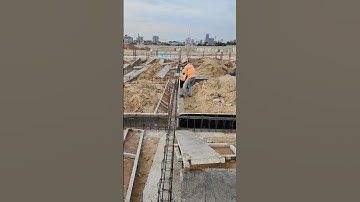 Technical Install fence rebar connect with beam concrete