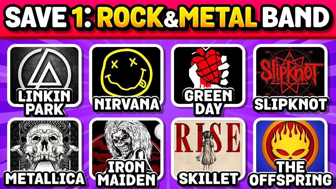Save ONE Song 🎸🔥 Per Epic Rock and Metal Bands | Music Quiz Challenge