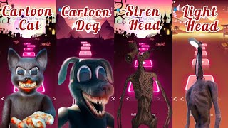 Cartoon Cat - Cartoon Dog - Siren Head - Light Head | Tiles Hop EDM Rush
