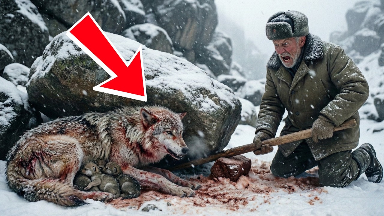 Старик спас умирающую волчицу с волчатами... То, что зверь сделал для внука, потрясло всю семью!