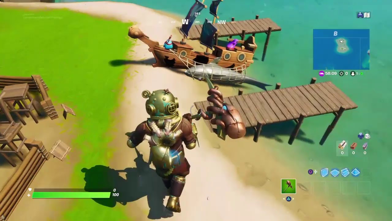 Fortnite Coral Buddies Island Tour w/ Deep Sea Destroyer