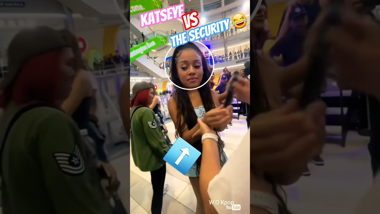 Security had no chance against KATSEYE 😭 #katseye #megan #lara #manon #yoonchae #daniela #sophia