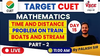 Time and Distance, Problem on Train, Boats and Stream (Part - 2) | CUET  | VSCE Competitive Exams