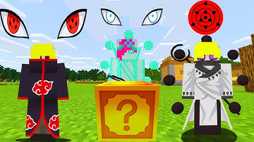 ONE VÀ NOOB YETI THỬ THÁCH ĐẬP LUCKY BLOCK SỠ HỮU CON MẮT MẠNH NHẤT NARUTO TRONG MINECRAFT