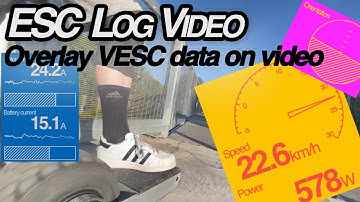 Add VESC data to your ride footage with ESC Log Video