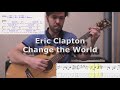 Eric Clapton - Change the world (guitar lesson)