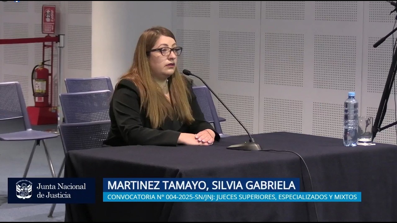 JNJ: Entrevista a  Silvia Gabriela Martinez Tamayo    | Convocatoria 004-2025-SN/JNJ
