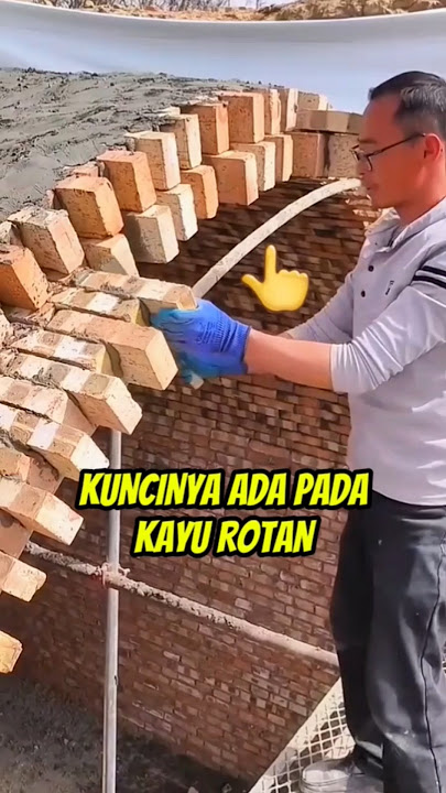 TEKNIK MELENGKUNG PEMASANGAN BATA MERAH #construction #konstruksi #teknik #shorts #trending