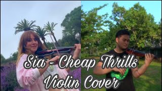 Sia - Cheap Thrills Violin Cover (Maximus Molato X Noemi Violin) Resimi
