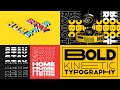 Kinetic typography animation  demo  move shapes