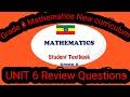 Ethiopian Education Grade 8 Mathematics Unit 6 Review Questions New Curriculum 