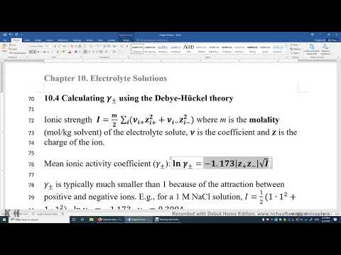 10 4 Ionic Strength Activity Coefficient