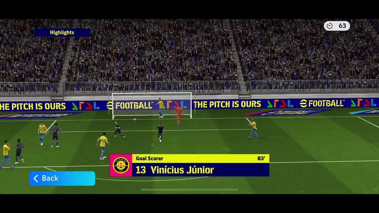 Vini Jnr efootball point card rocket shot 🥶🥶