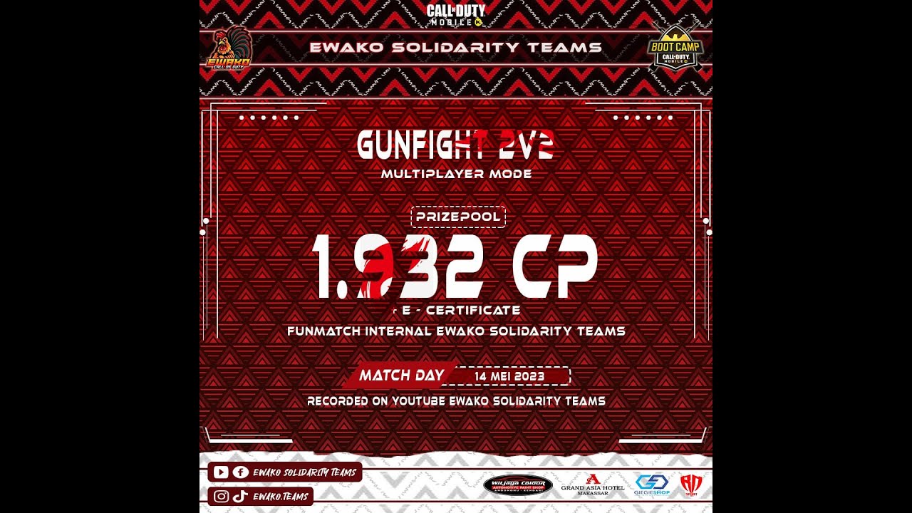 FUNMATCH INTERNAL EWAKO MODE 2V2 GUNFIGHT MULTIPLAYER | SEMIFINAL 1 ...