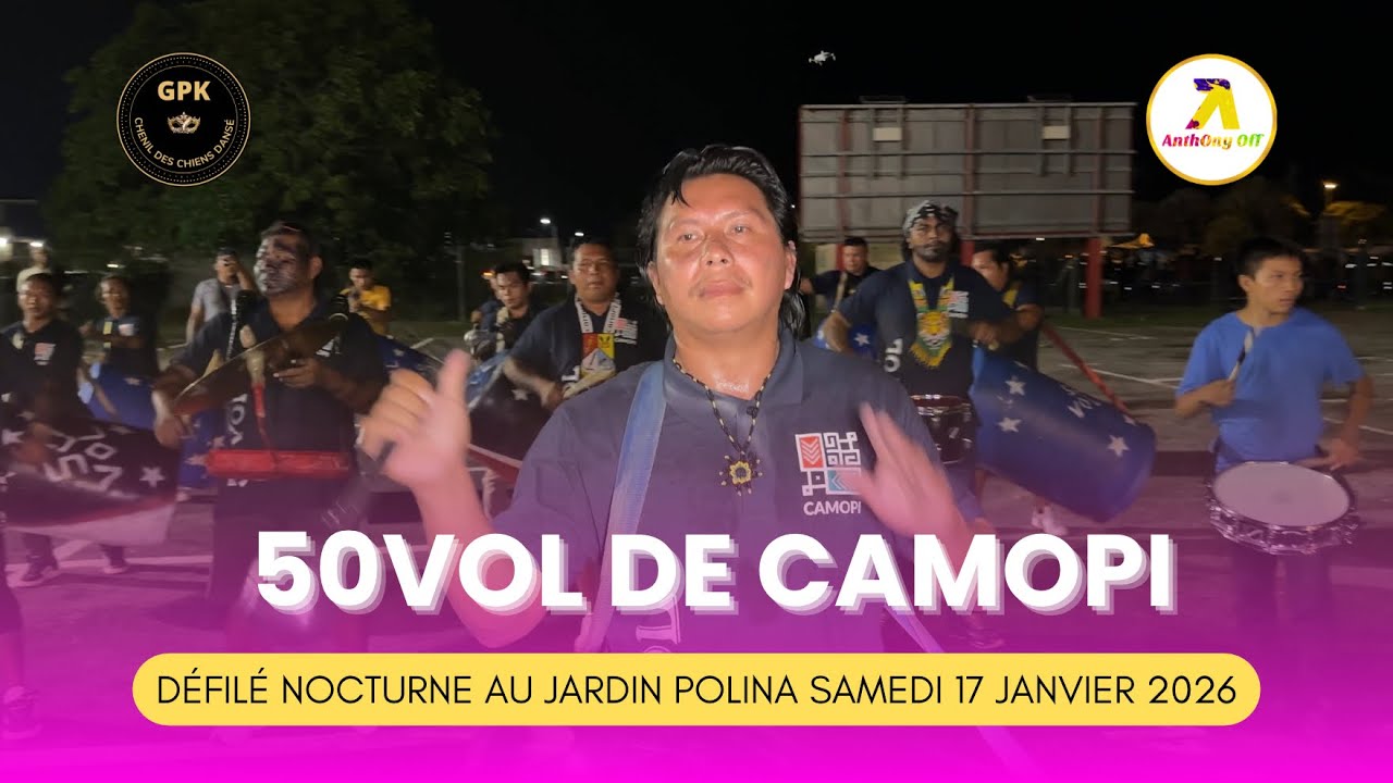 50 VOL DE CAMOPI - DÉFILÉ NOCTURNE AU JARDIN DE POLINA - CARNAVAL DE GUYANE 2026