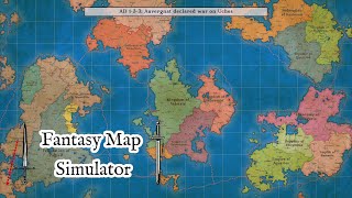 800 Year Base Map Timelapse in Fantasy Map Simulator!
