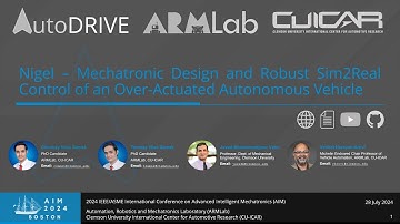 Nigel: Mechatronic Design & Robust Sim2Real Control of an Overactuated Autonomous Vehicle | AIM 2024