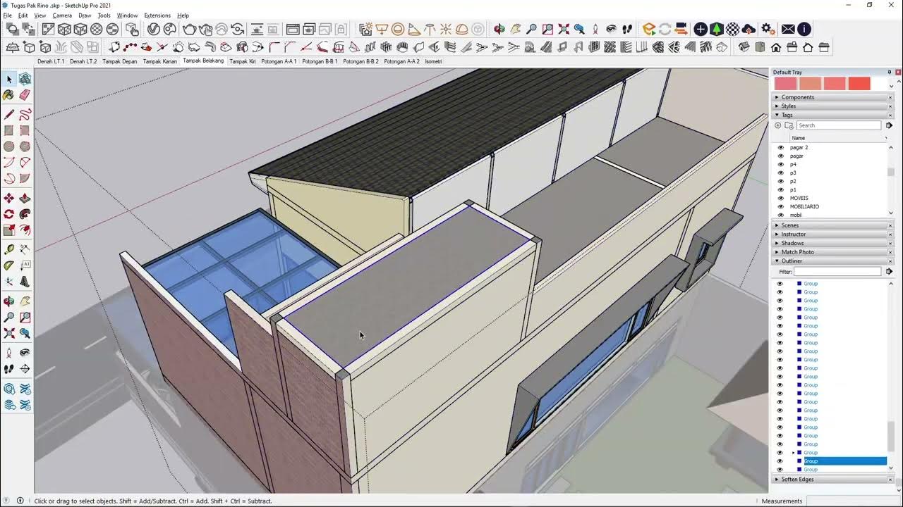 Tutorial memasukkan Sketchup ke layout, dan mengubah scannya - YouTube