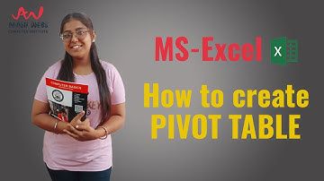 MS-EXCEL | How to create PIVOT TABLE in MS- excel | Akash Webs Computer Institute | Kamalpreet Kaur