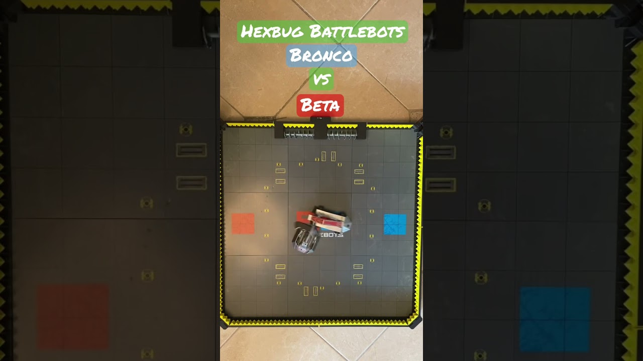 Bronco vs Beta .. Hexbug Battlebots  