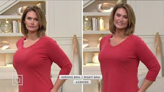 Breezies Love Knot Lace Minimizer Bra on QVC screenshot 4