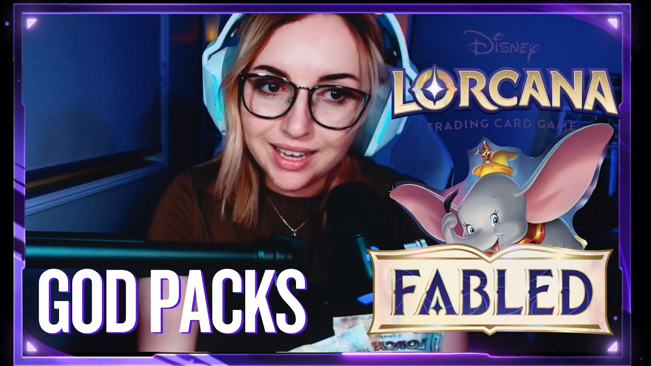 ARE THESE GOD PACKS?! Opening 4 Fabled Booster Packs!! | Lorcana: Fabled