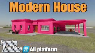 Modern House  / FS22 mod for all platforms