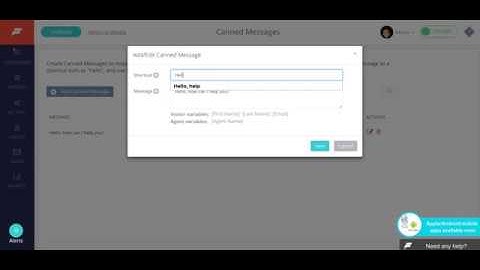 Formilla Live Chat -- Canned Message Video Tutorial