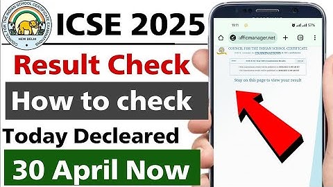 ICSE Result 2025 Out | ICSE Result 2025 Kaise Dekhe ? How to Check ICSE Board Result 2025 Class 10