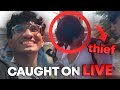 Caught a thief on live