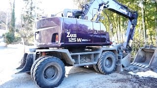 クリスタルショベルカー HITACHI 重機 ZX200-7｜中型油圧ショベル