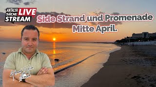 Side Strand und Promenade Mitte April. Live