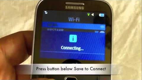 Straight Talk Samsung S390g How to set up WiFi
