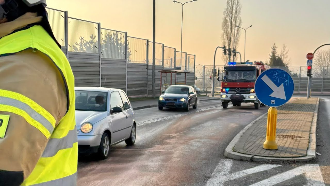 [GoPro] Miejscowe zagrożenie - substancja na jezdni powodująca śliskość