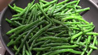 Simple Sauteed String Beans