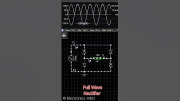 Full wave Rectifier simulation #electronicsrd #electronicseducation #electronics