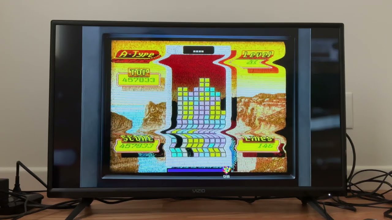 Gameplay of Tetris Forever on Nintendo Switch (Super Tetris 2 BomBliss Genteiban)