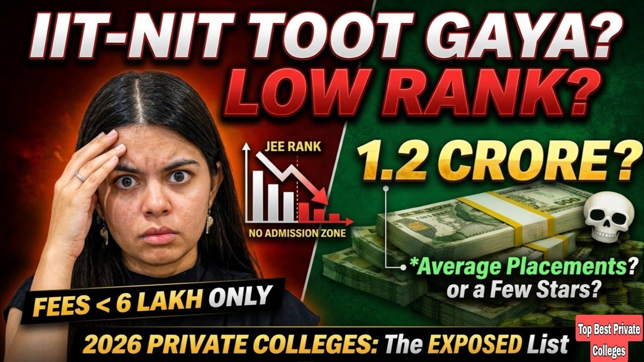 B.Tech Fees 6 Lakh 😳 1.2 Crore Placement! Top Best Private Colleges in ...