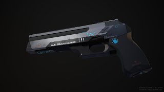 Cyberpunk pistol Turntable