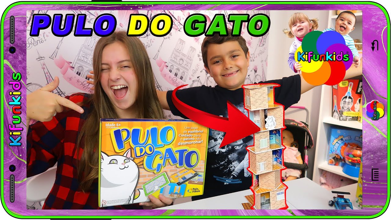 JOGO INFANTIL PULO DO GATO JOGOS DE TABULEIRO PARA BRINCAR EM