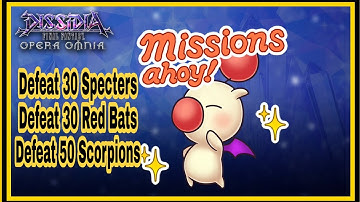 DFFOO Global: Choco Boards (Panel Missions) Guide #1 - 30 Specters, 30 Red Bats, 50 Scorpions
