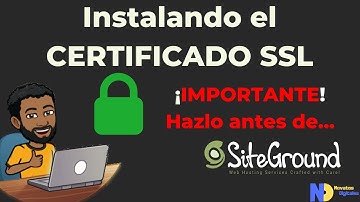 ¿Cómo instalar el certificado SSL en 👉 SiteGround? Certificado de Seguridad