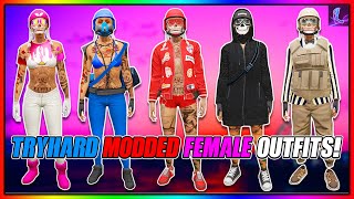 TOP 5 Best Female Modded Tryhard Outfits GTA 5 Online